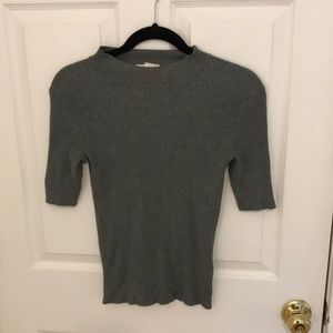 H&M Mock Neck Short Sleeve Top